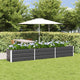 Jardinera vidaxx antracita 480 x 50 x 45 cm acero galvanizado