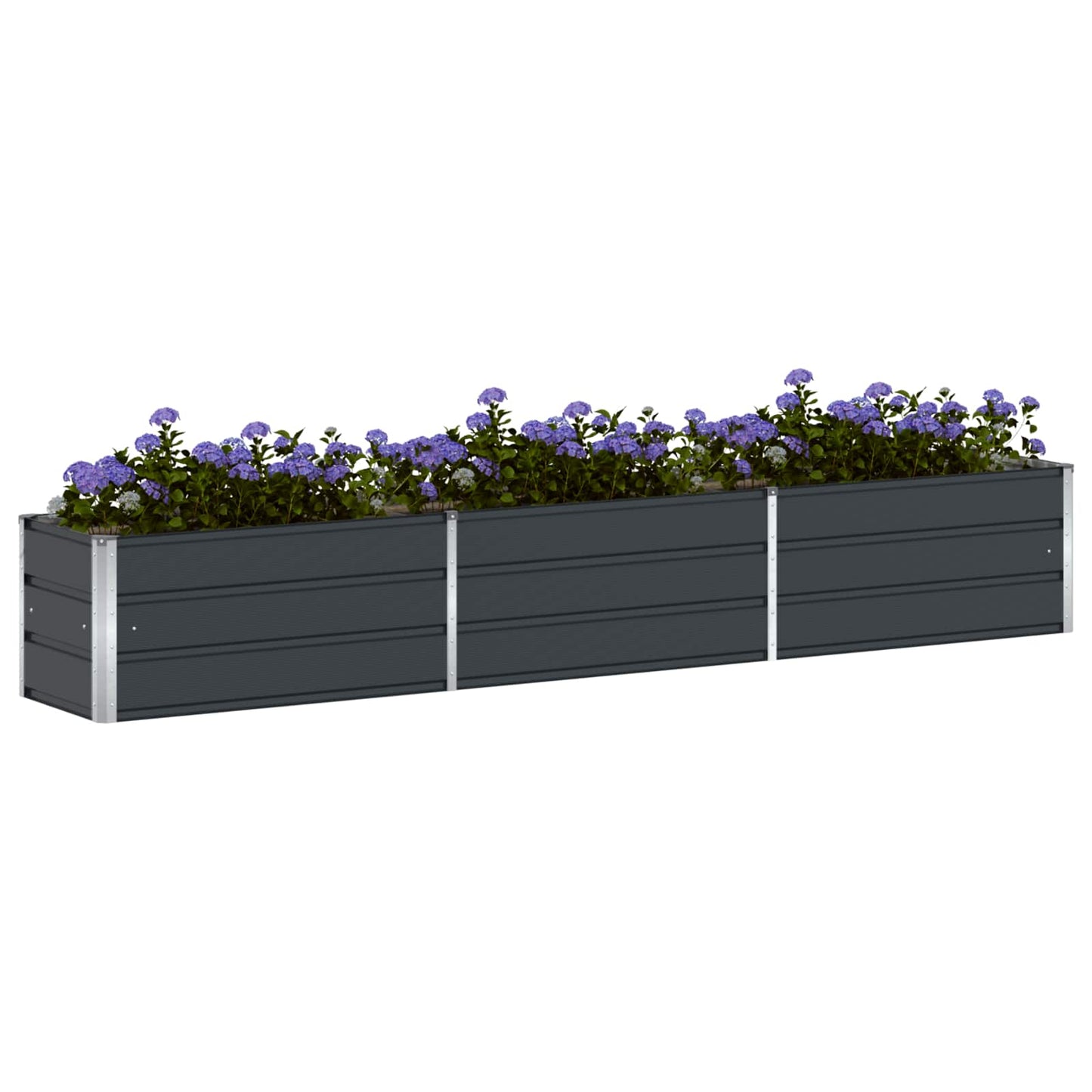Jardinera vidaxx antracita 480 x 50 x 45 cm acero galvanizado