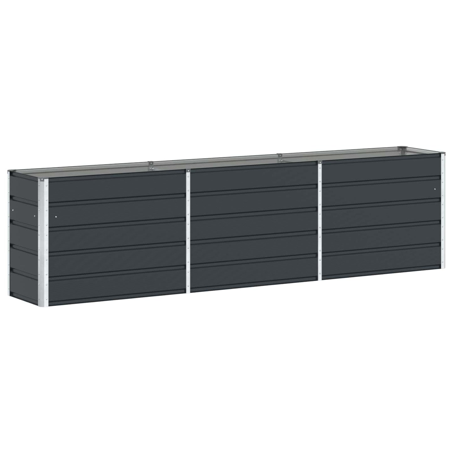 Jardinera vidaxx antracita 480 x 50 x 45 cm acero galvanizado