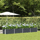 Jardinera vidaxx antracita 480 x 50 x 45 cm acero galvanizado