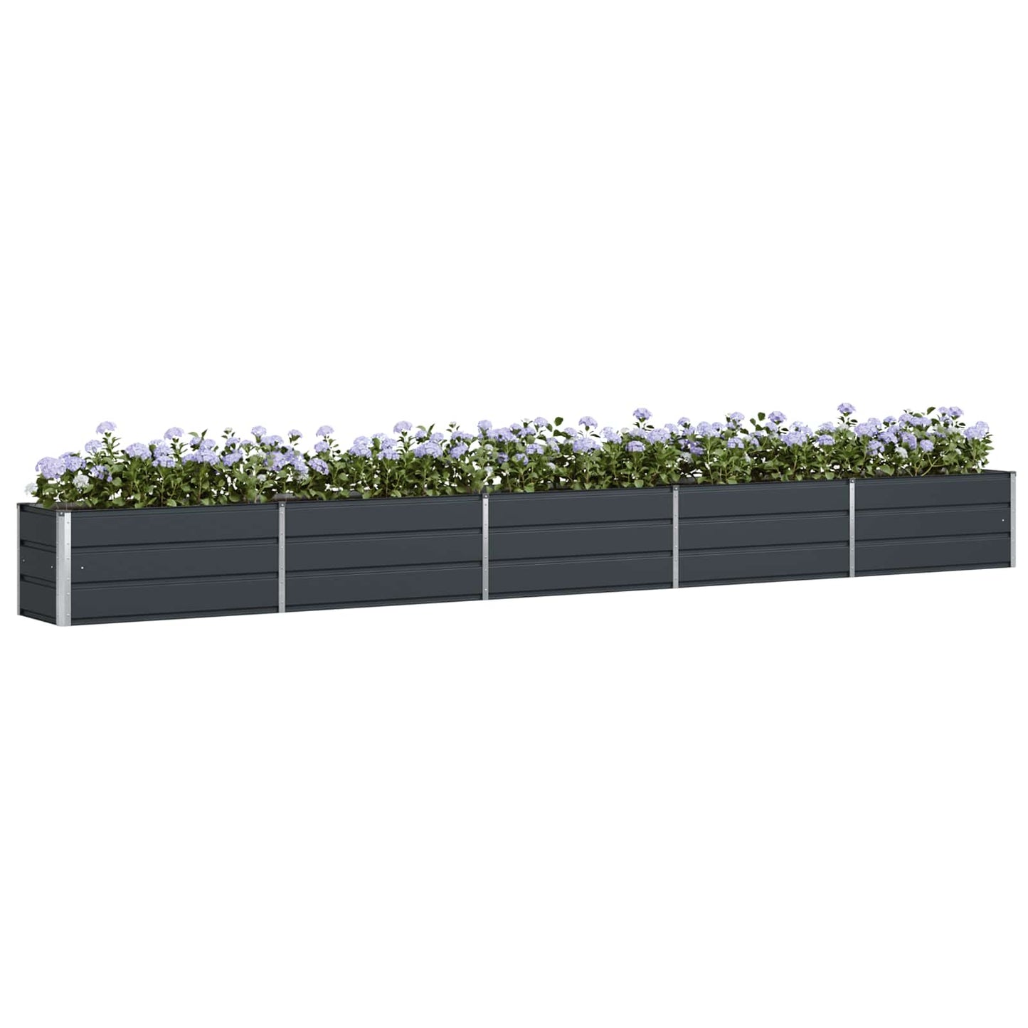 Jardinera vidaxx antracita 480 x 50 x 45 cm acero galvanizado