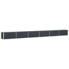 Vidaxl plantenbak antraciet 480 x 50 x 45 cm gegalvaniseerd staal