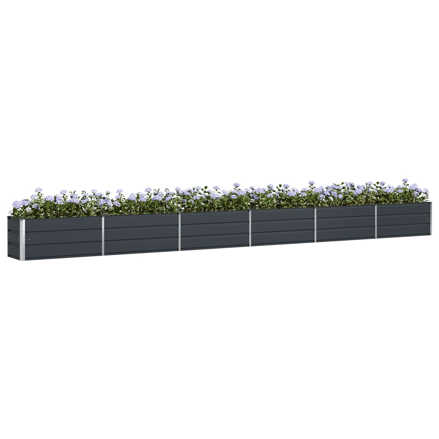 Jardinera vidaxx antracita 480 x 50 x 45 cm acero galvanizado