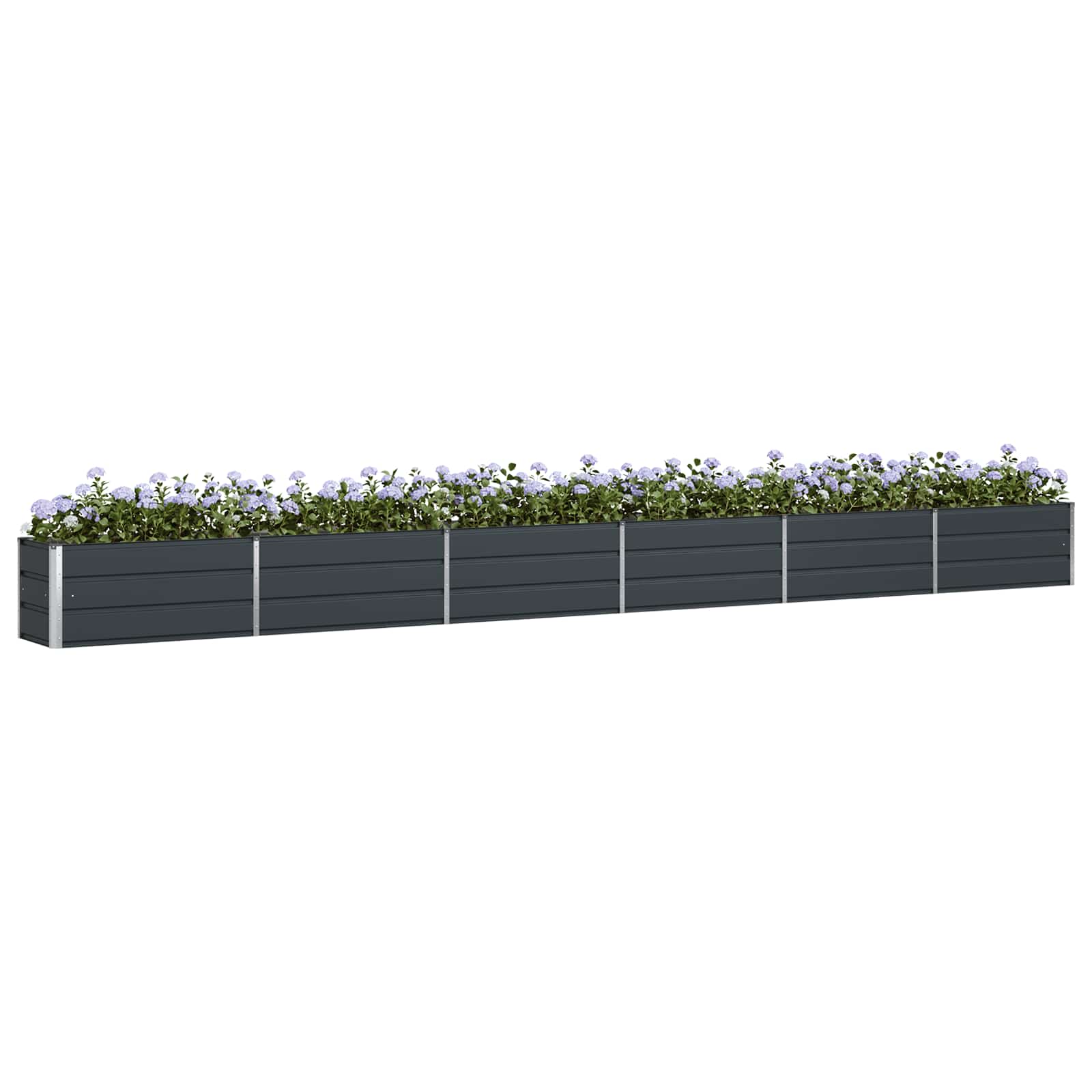 Vidaxl plantenbak antraciet 480 x 50 x 45 cm gegalvaniseerd staal