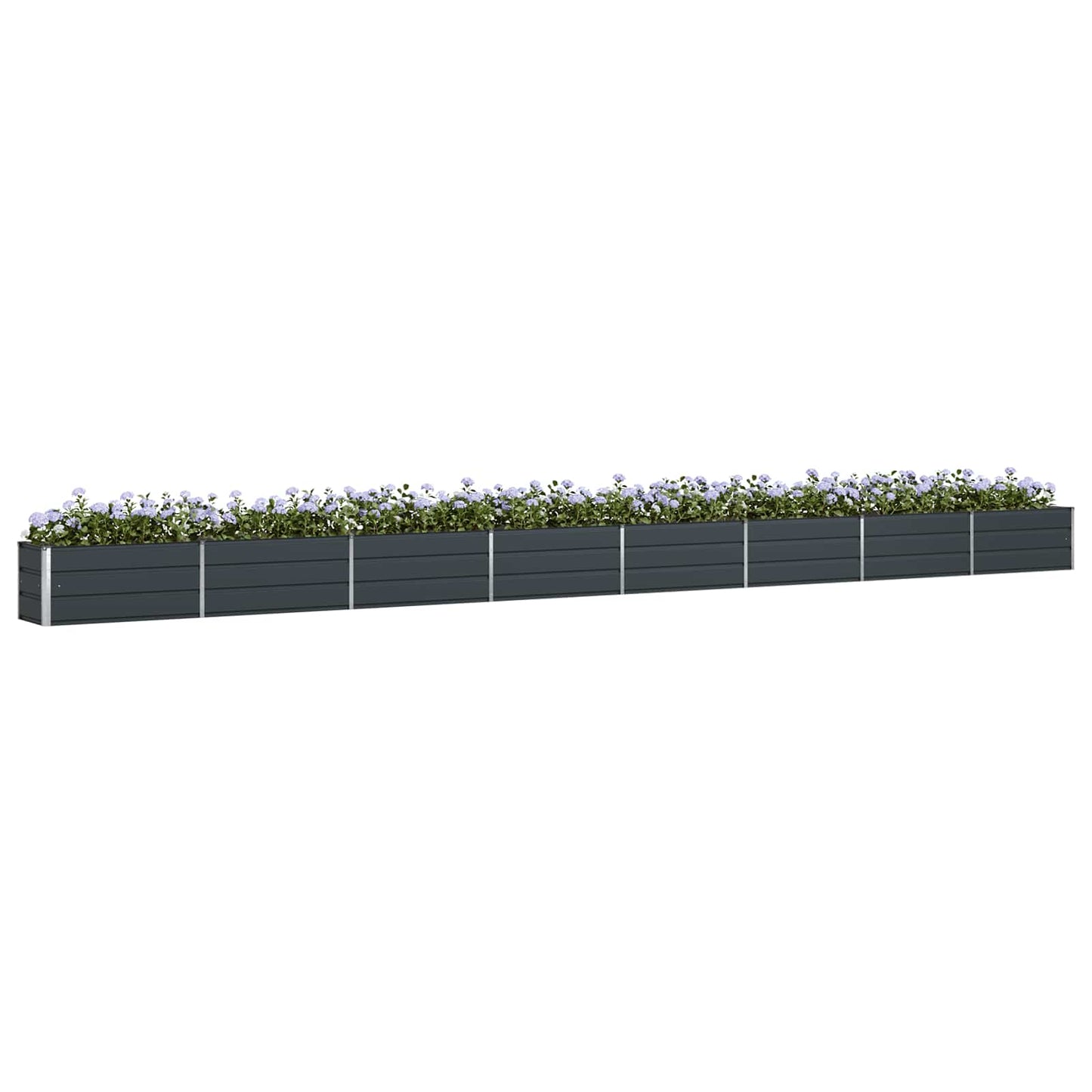 Jardinera vidaxx antracita 480 x 50 x 45 cm acero galvanizado