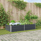 Jardinera vidaxx antracita 195 x 100 x 45 cm acero galvanizado