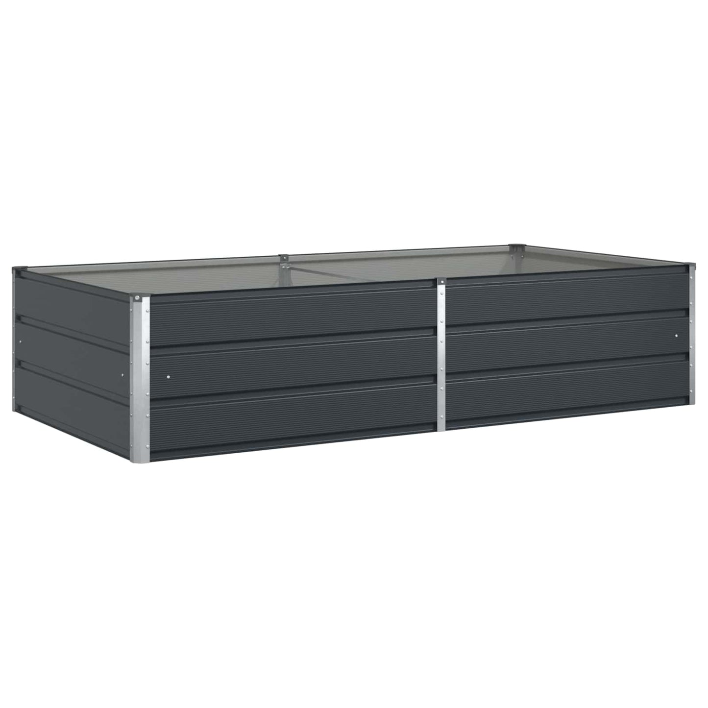Jardinera vidaxx antracita 195 x 100 x 45 cm acero galvanizado