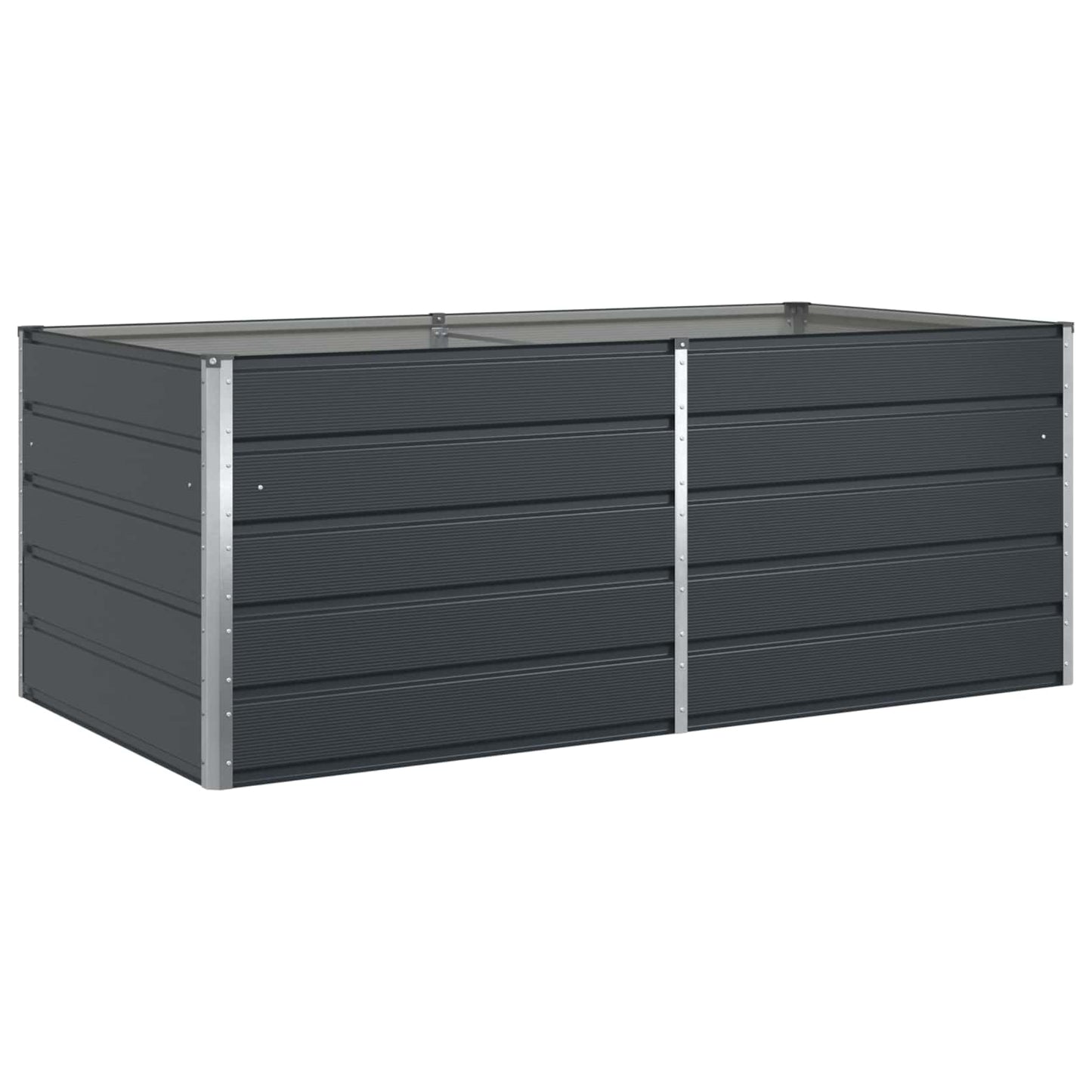 Jardinera vidaxx antracita 195 x 100 x 45 cm acero galvanizado
