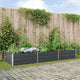 Jardinera vidaxx antracita 195 x 100 x 45 cm acero galvanizado