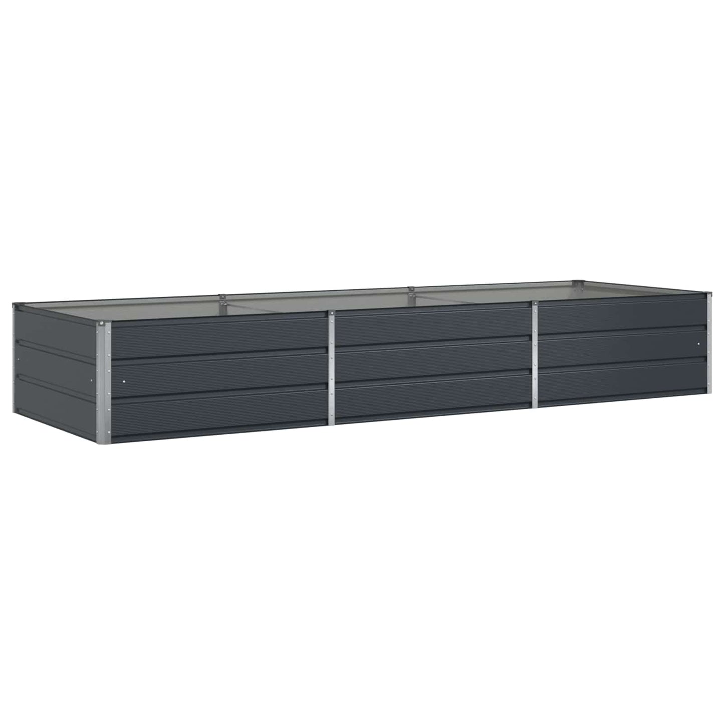 Jardinera vidaxx antracita 195 x 100 x 45 cm acero galvanizado