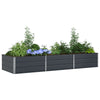 Vidaxl plantenbak antraciet 195 x 100 x 45 cm gegalvaniseerd staal