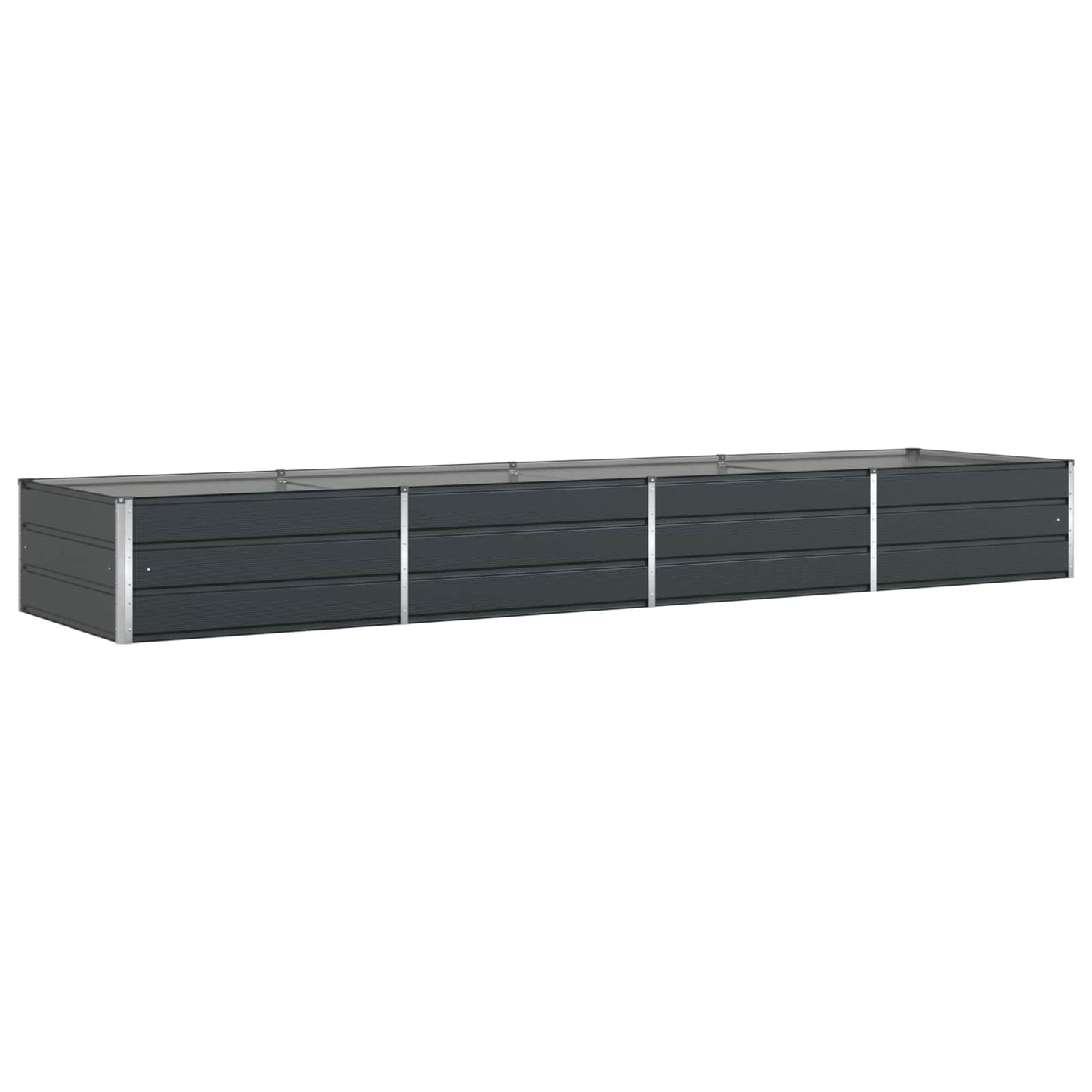 Jardinera vidaxx antracita 195 x 100 x 45 cm acero galvanizado