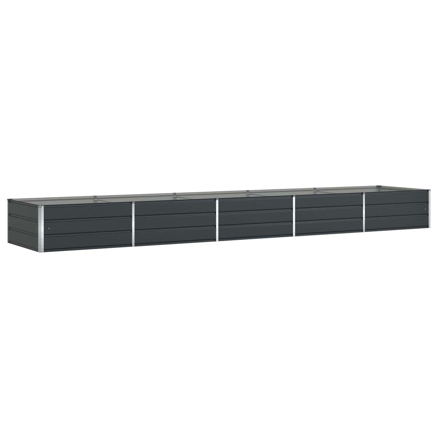 Jardinera vidaxx antracita 195 x 100 x 45 cm acero galvanizado