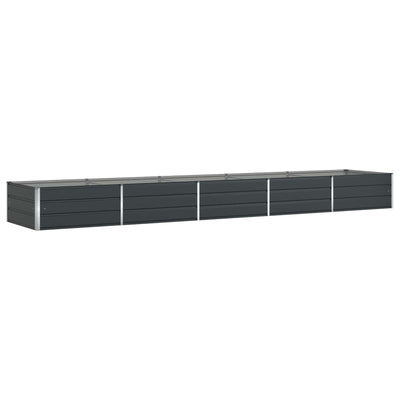Jardinera vidaxx antracita 195 x 100 x 45 cm acero galvanizado