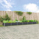 Jardinera vidaxx antracita 195 x 100 x 45 cm acero galvanizado