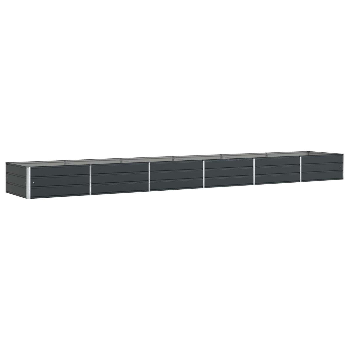 Jardinera vidaxx antracita 195 x 100 x 45 cm acero galvanizado