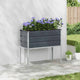 Jardinera vidaxx antracita 100 x 45 x 90 cm acero galvanizado