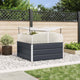 Jardinera vidaxl antracita 100 x 100 x 77 cm acero galvanizado