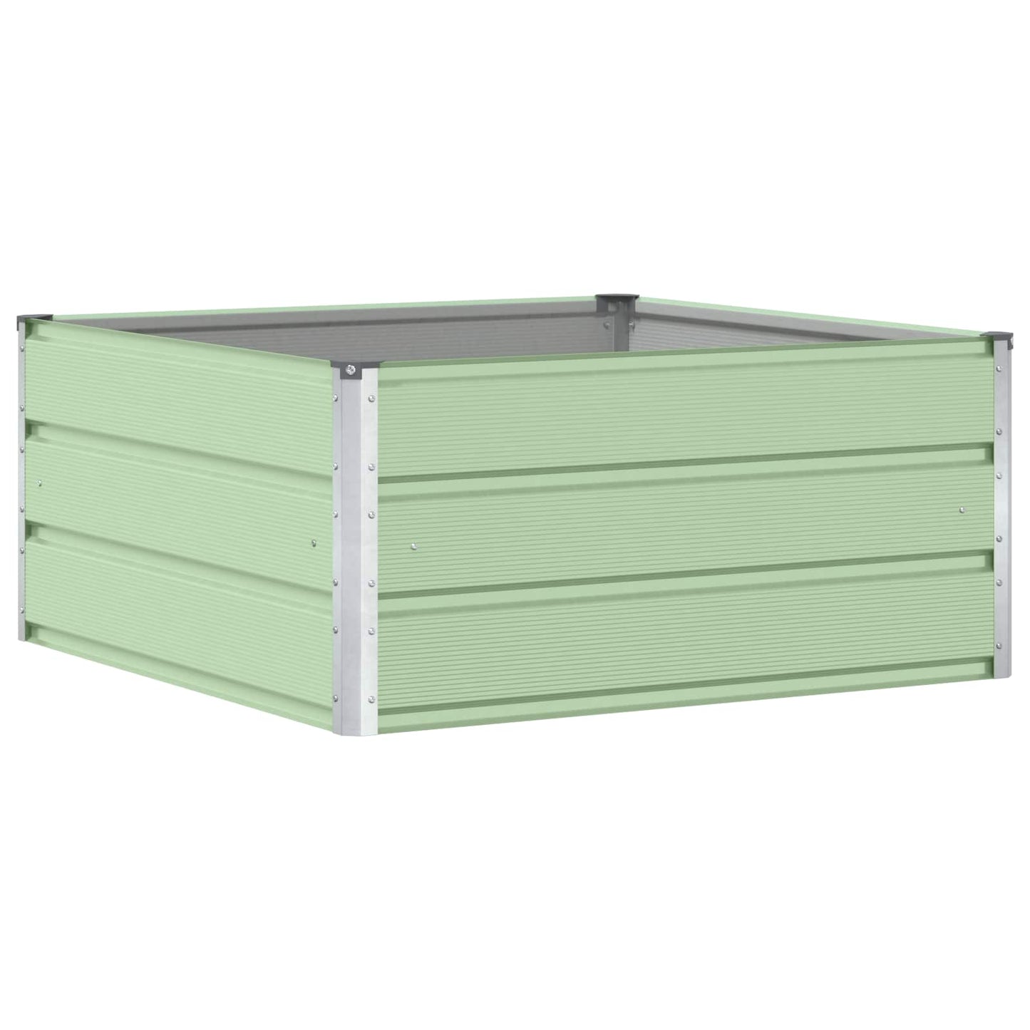 Vidaxl plantenbak pastelgroen 100 x 100 x 45 cm staal