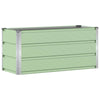 Jardinera vidaxx verde 100 x 40 x 45 cm acero