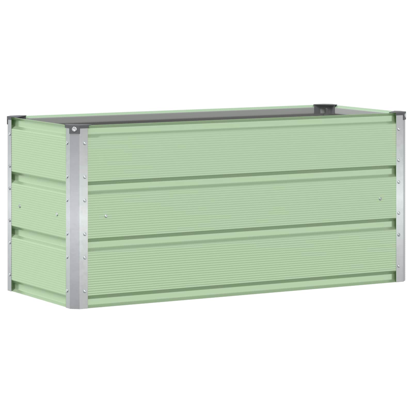 Jardinera vidaxx verde 100 x 40 x 45 cm acero