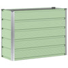 Jardinera vidaxx verde 100 x 40 x 75 cm acero