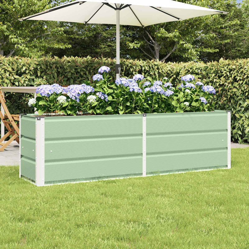 Jardinera vidaxx verde 160 x 40 x 45 cm acero