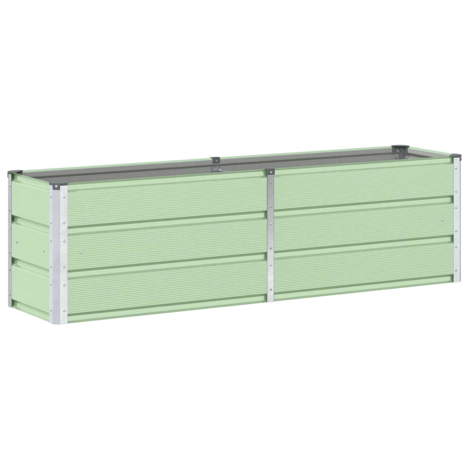 Jardinera vidaxx verde 160 x 40 x 45 cm acero