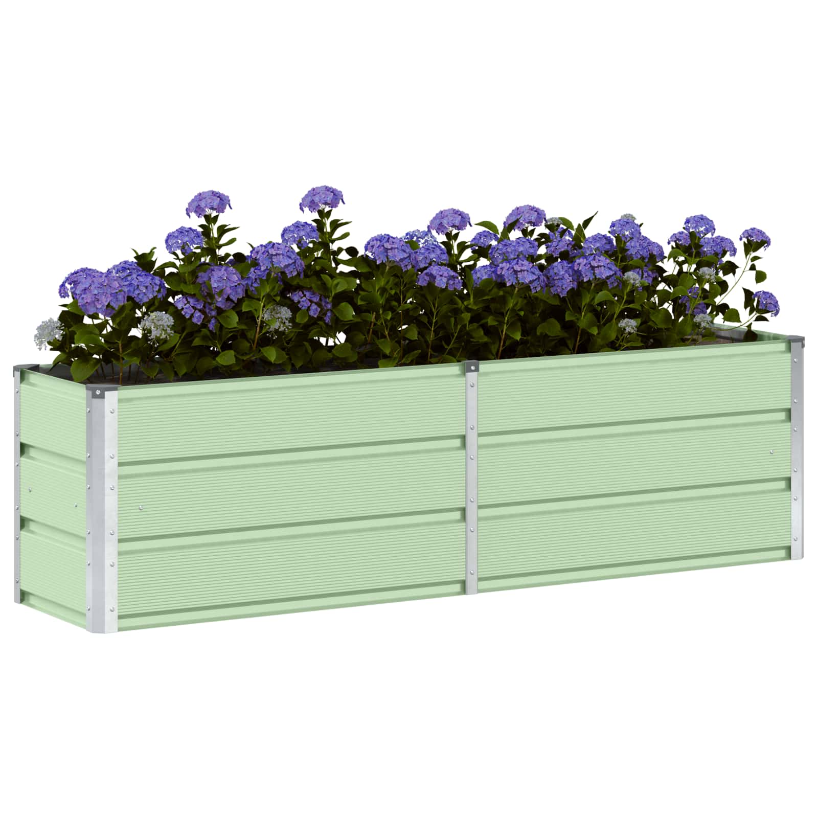 Jardinera vidaxx verde 160 x 40 x 45 cm acero
