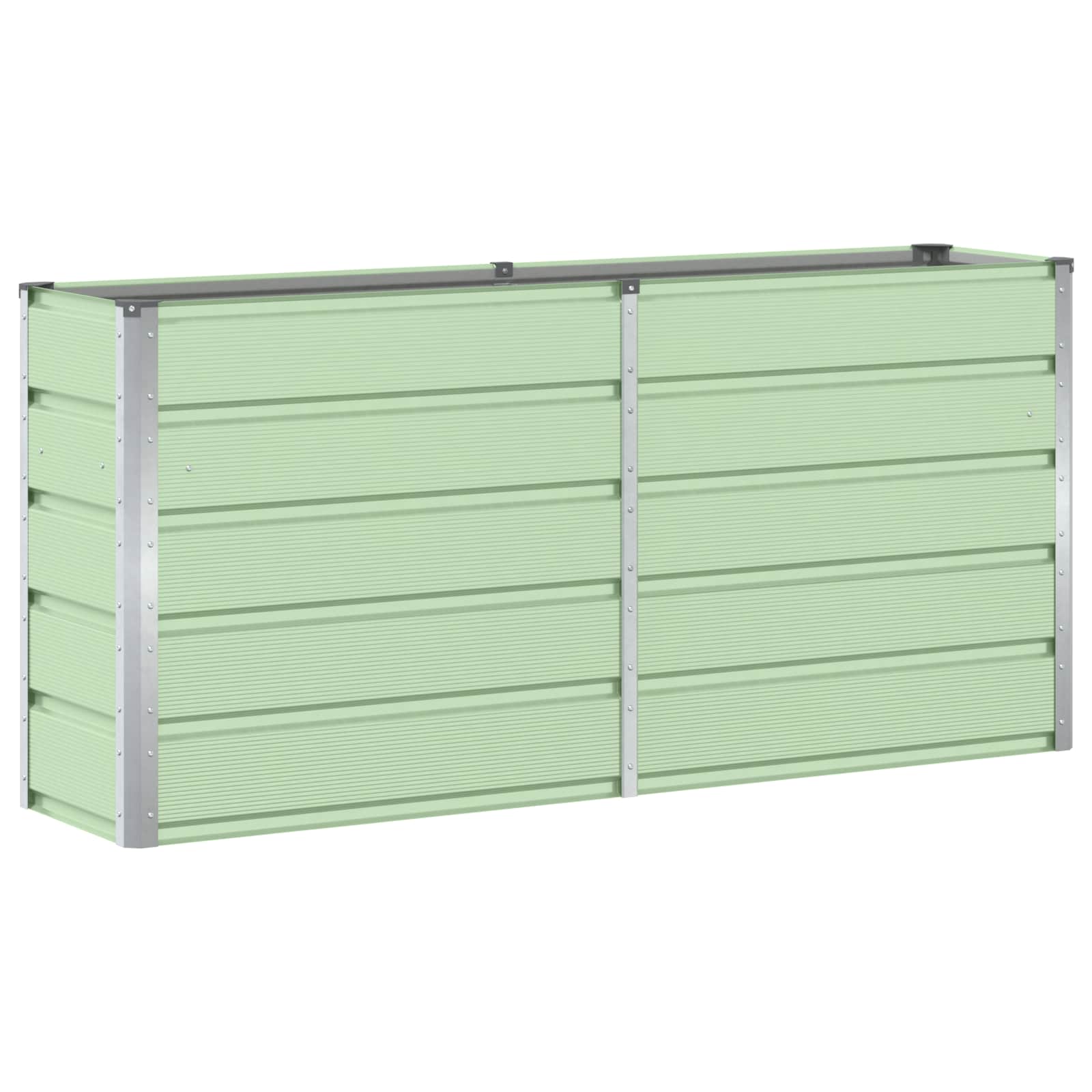 Jardinera vidaxx verde 160 x 40 x 75 cm acero