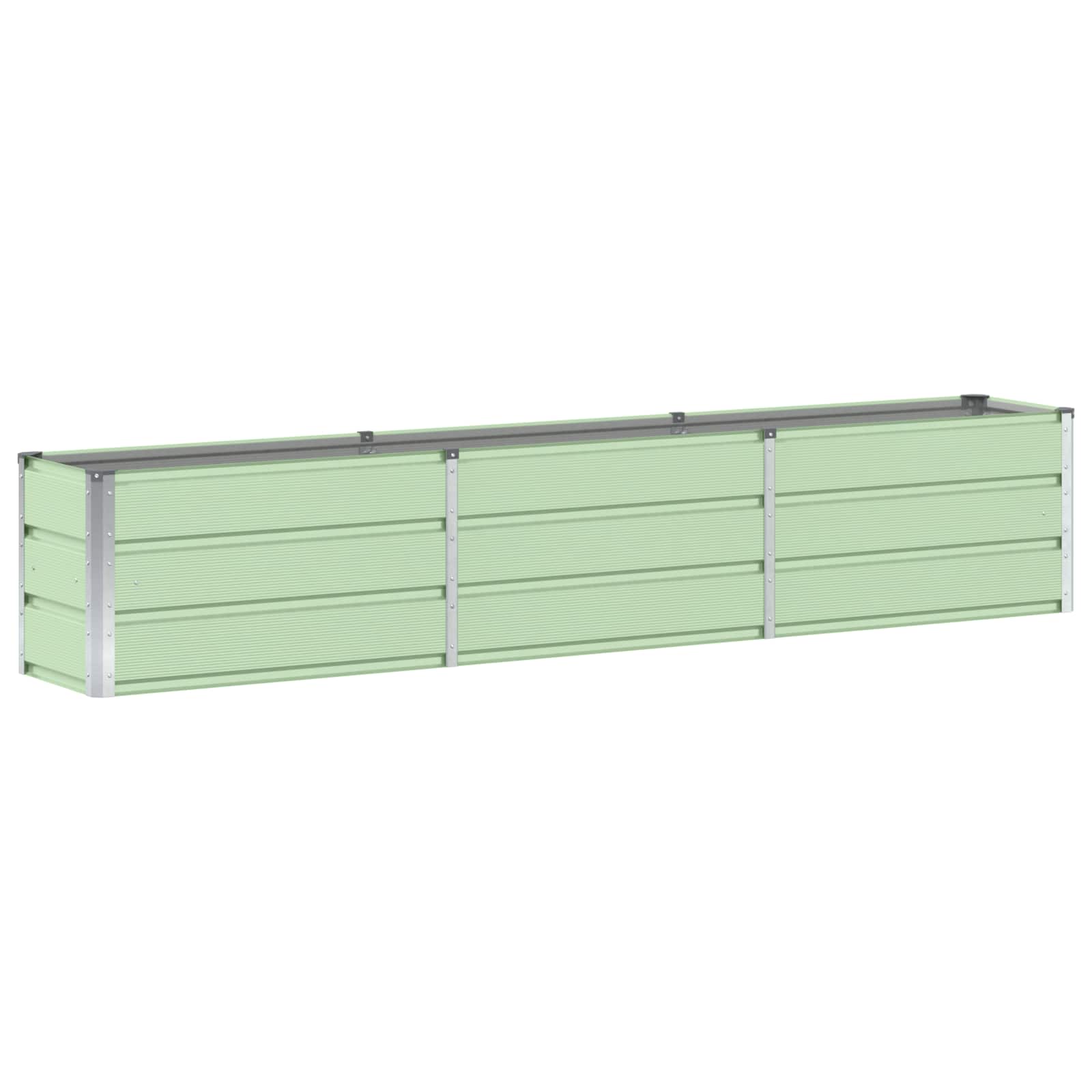 Jardinera vidaxx verde 240 x 40 x 45 cm acero