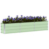 Jardinera vidaxx verde 240 x 40 x 45 cm acero