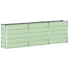 Jardinera vidaxx verde 160 x 40 x 75 cm acero