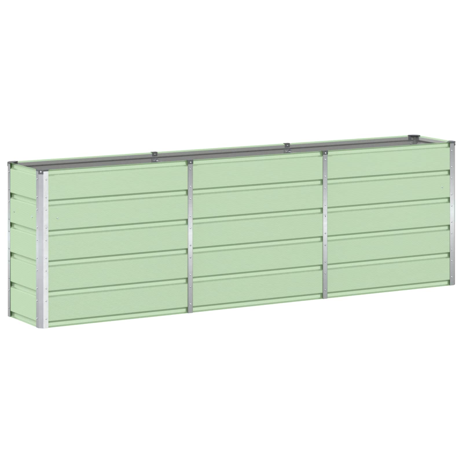 Jardinera vidaxx verde 160 x 40 x 75 cm acero