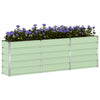 Jardinera vidaxx verde 160 x 40 x 75 cm acero