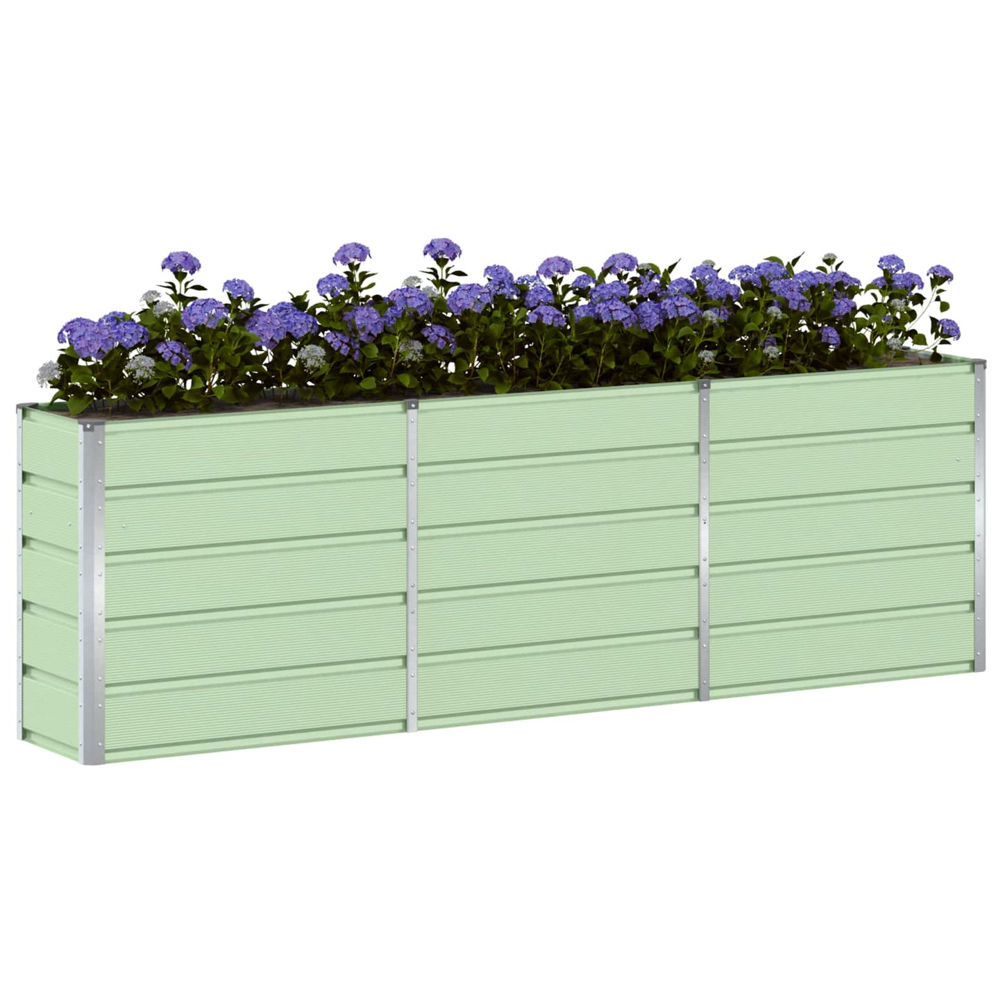 Jardinera vidaxx verde 160 x 40 x 75 cm acero