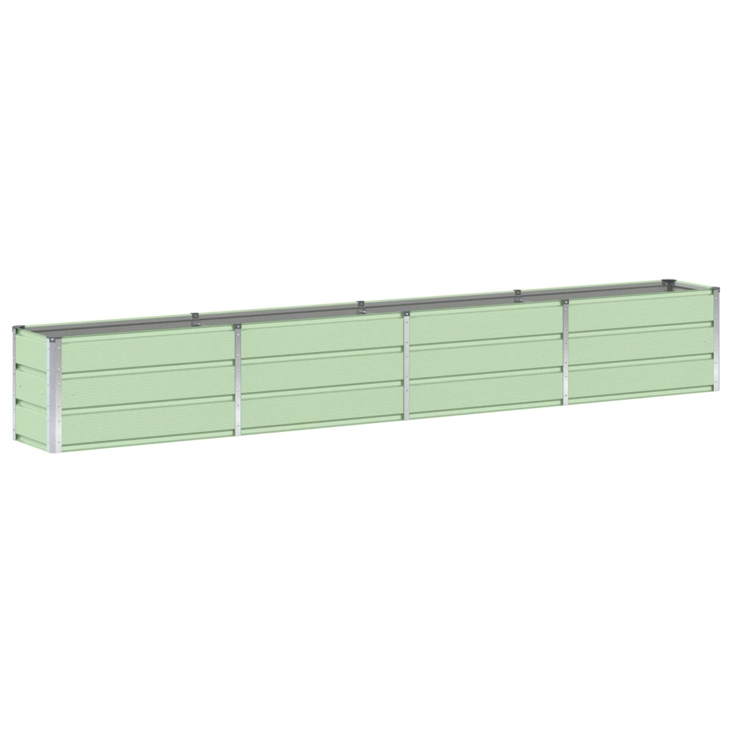 Jardinera vidaxx verde 320 x 40 x 45 cm acero