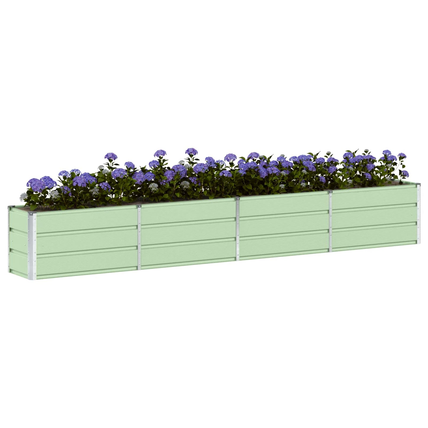 Jardinera vidaxx verde 320 x 40 x 45 cm acero