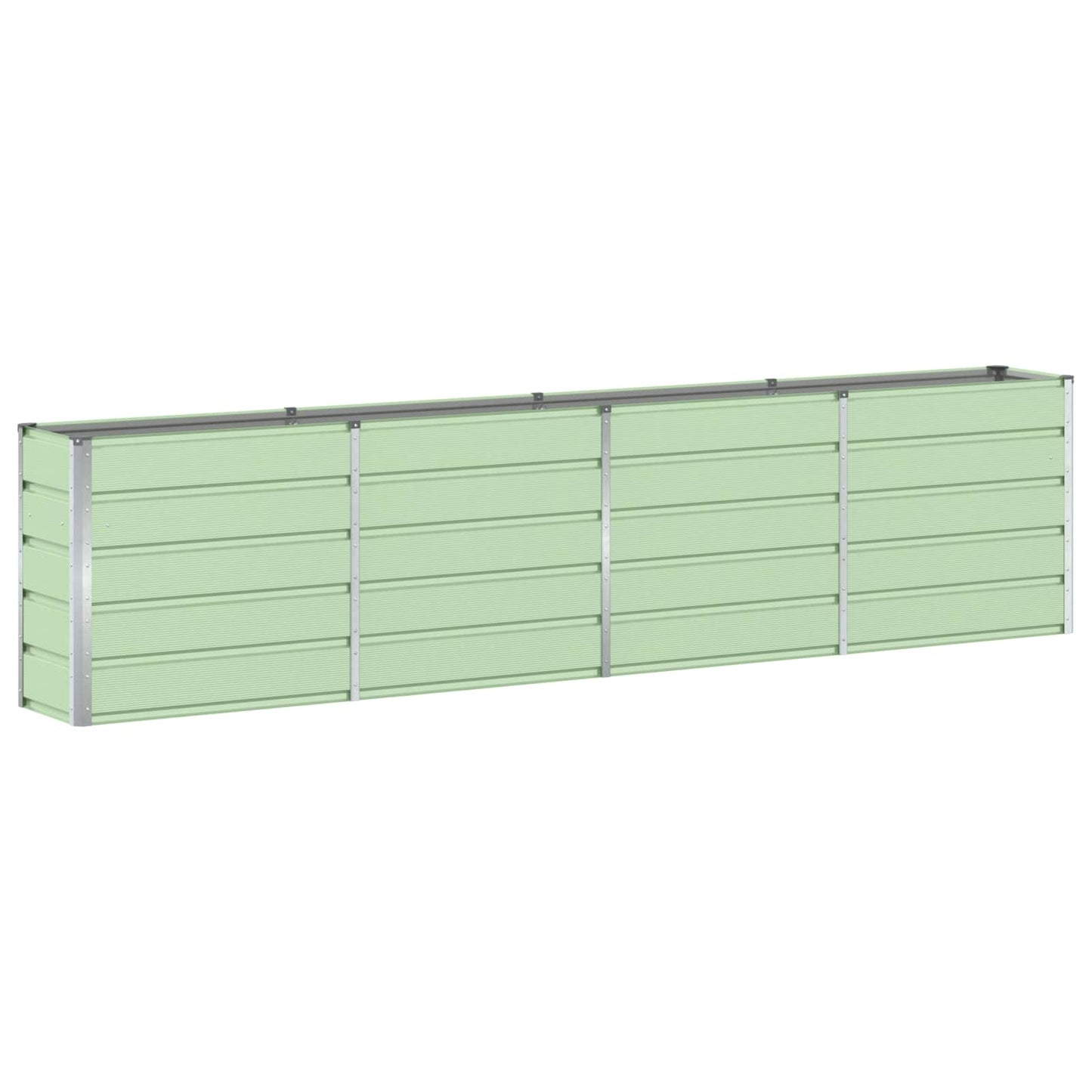 Jardinera vidaxx verde 160 x 40 x 75 cm acero