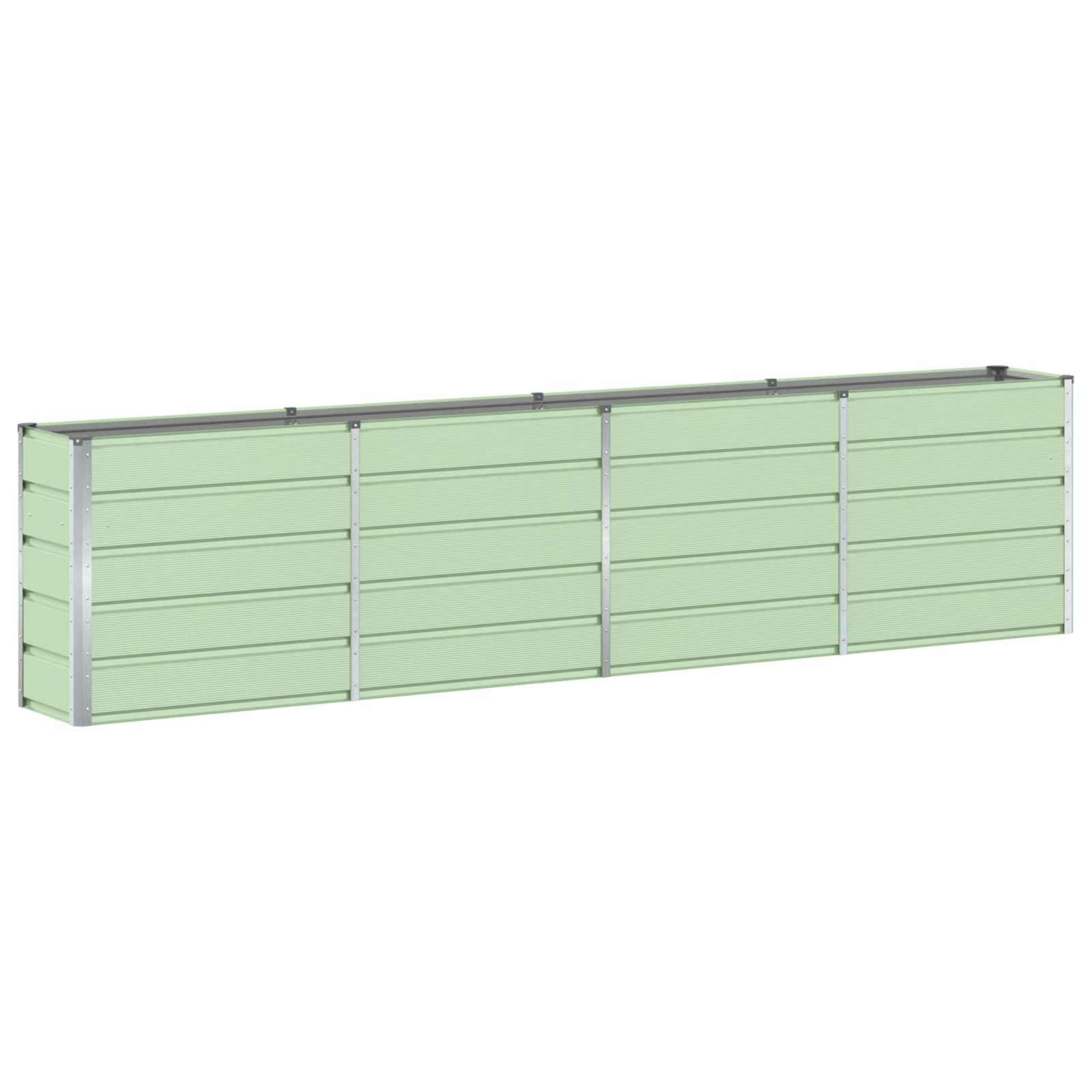 Jardinera vidaxx verde 160 x 40 x 75 cm acero