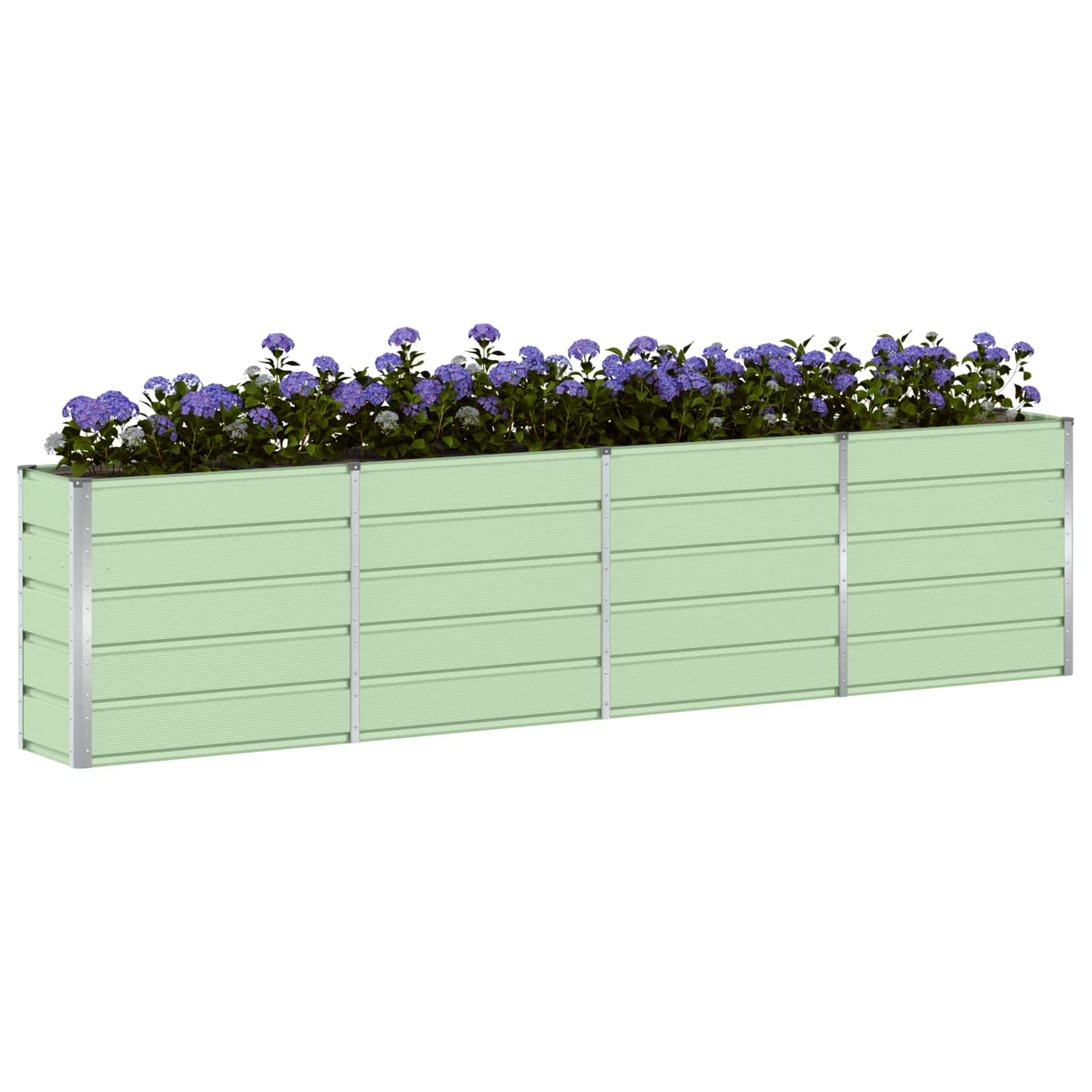 Jardinera vidaxx verde 160 x 40 x 75 cm acero