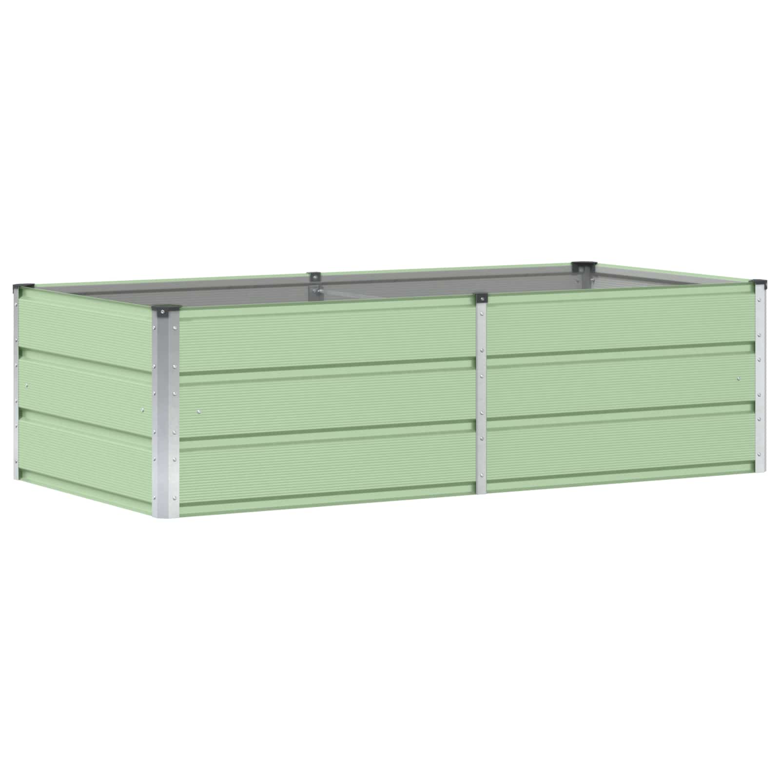 Jardinera vidaxx verde 160 x 80 x 45 cm acero