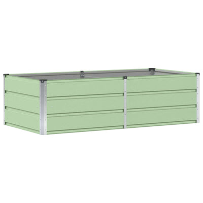 Vidaxl plantenbak groen 160 x 80 x 45 cm staal