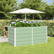 Jardinera vidaxx verde 160 x 80 x 75 cm acero