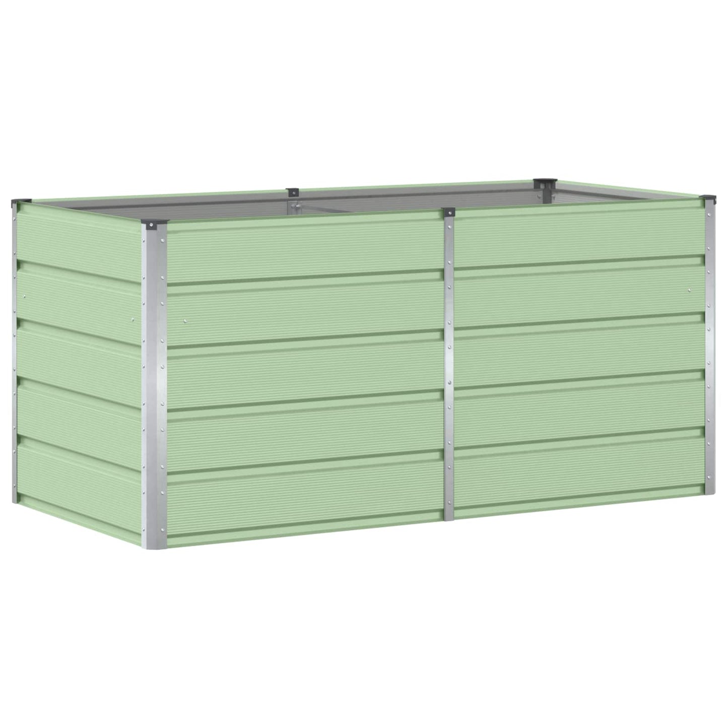 Jardinera vidaxx verde 160 x 80 x 75 cm acero