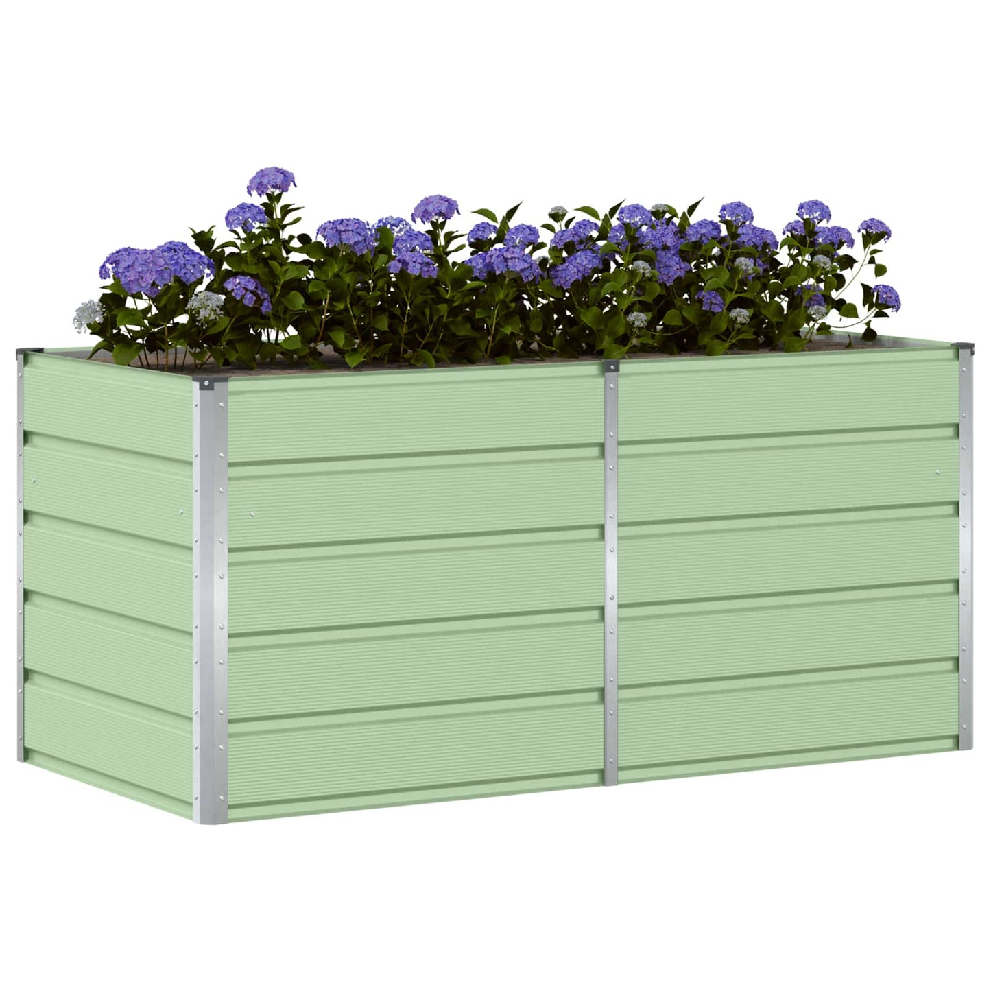Jardinera vidaxx verde 160 x 80 x 75 cm acero
