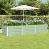 Jardinera vidaxx verde 240 x 80 x 45 cm acero