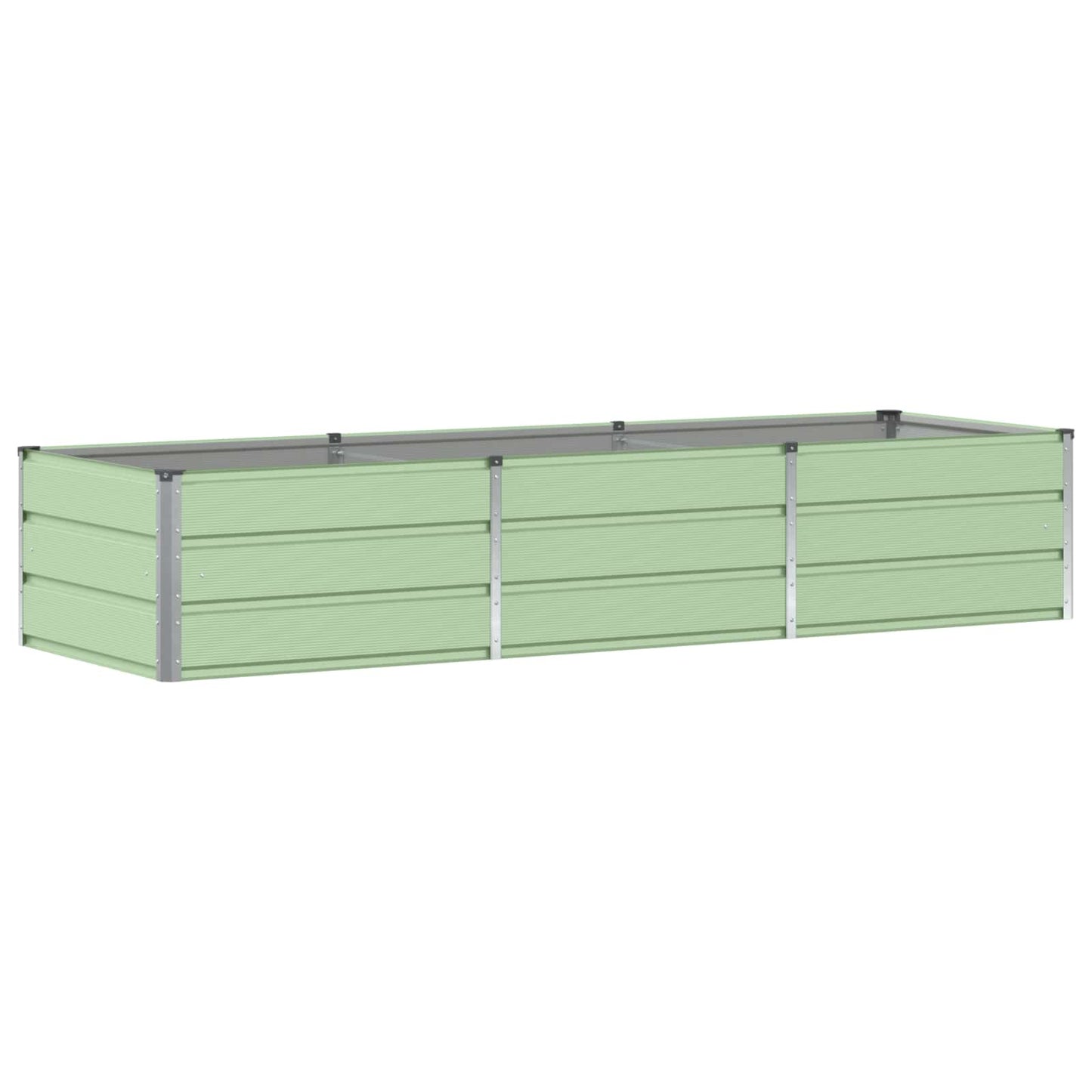 Jardinera vidaxx verde 240 x 80 x 45 cm acero