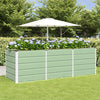 Jardinera vidaxx verde 240 x 80 x 75 cm acero