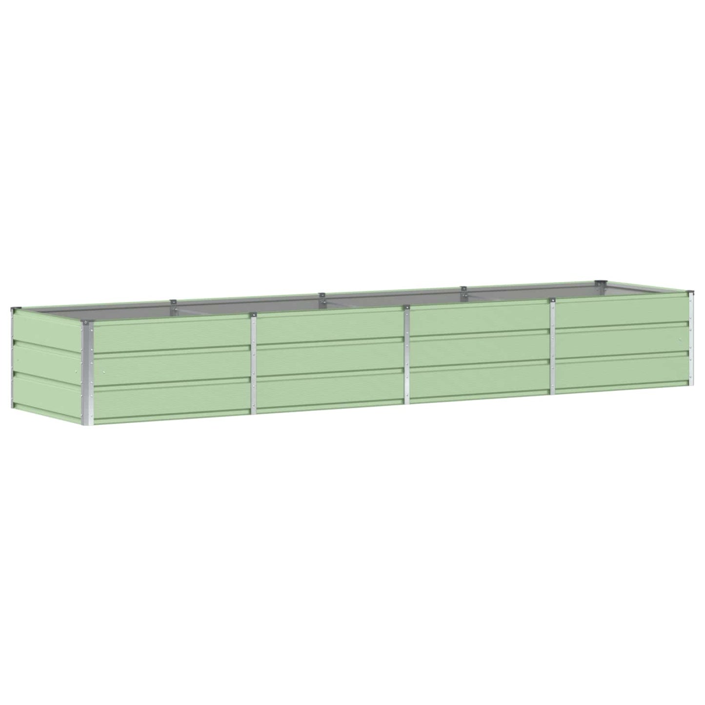 Jardinera vidaxx verde 320 x 80 x 45 cm acero